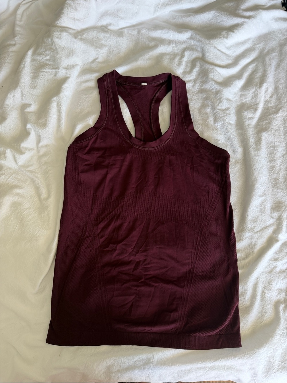 Maroon Red Women’s Racerback Tank Top Burgundy
